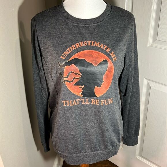 Underestimate Me Long Sleeve Tee Shirt. XL. WT237 - Picture 1 of 3